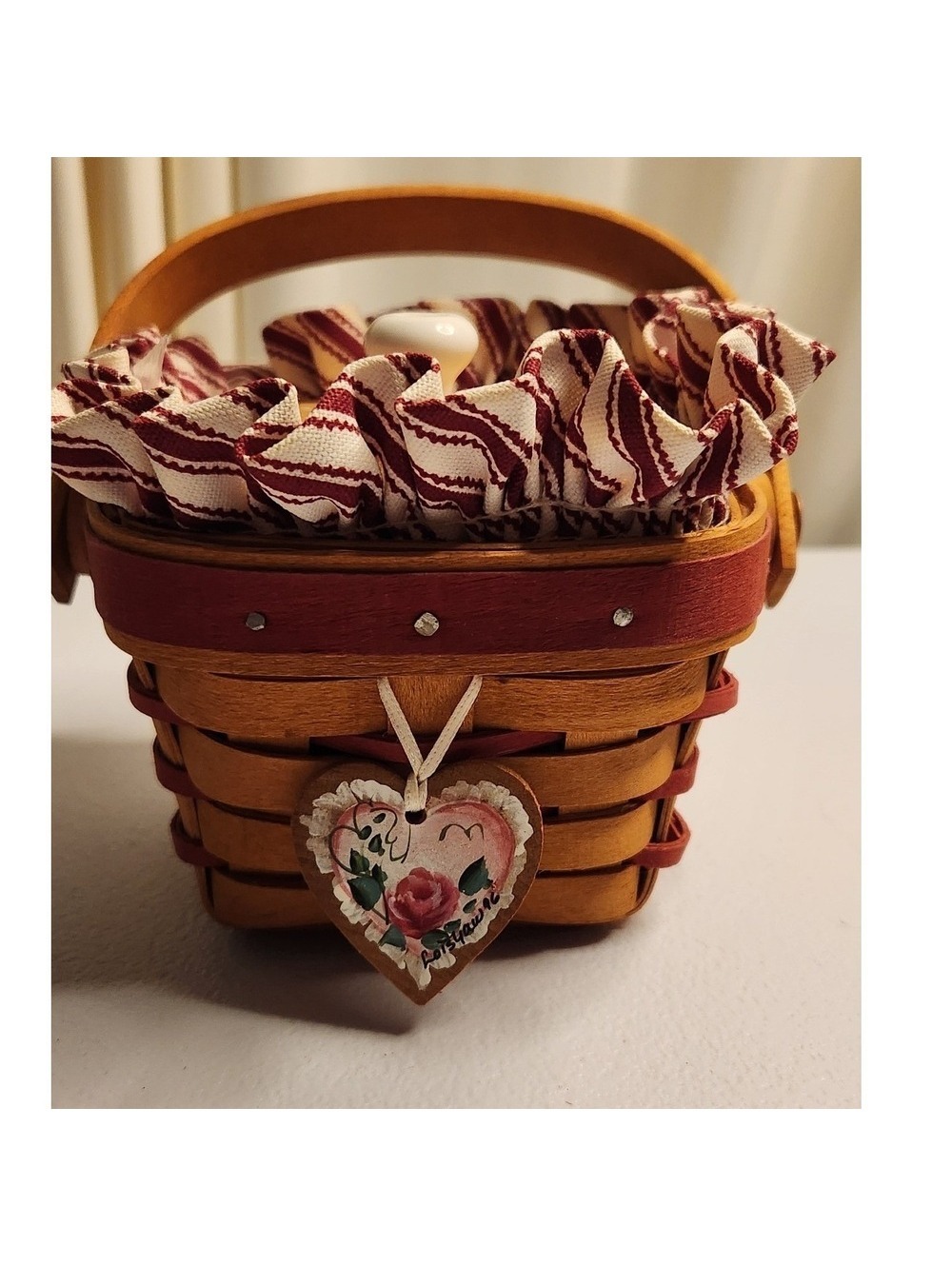 Longaberger Sweet Sentiments Basket with Lid-1995